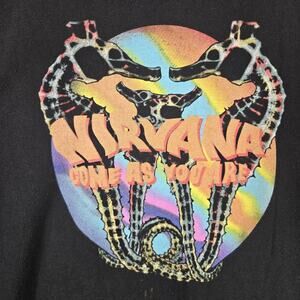 Nirvana Come As You Are Sea Horse Print Size Large** Shirt Band Tee Vtg REPRINT